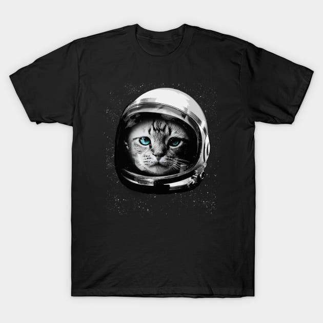 Space Cat T-Shirt by NineBlack